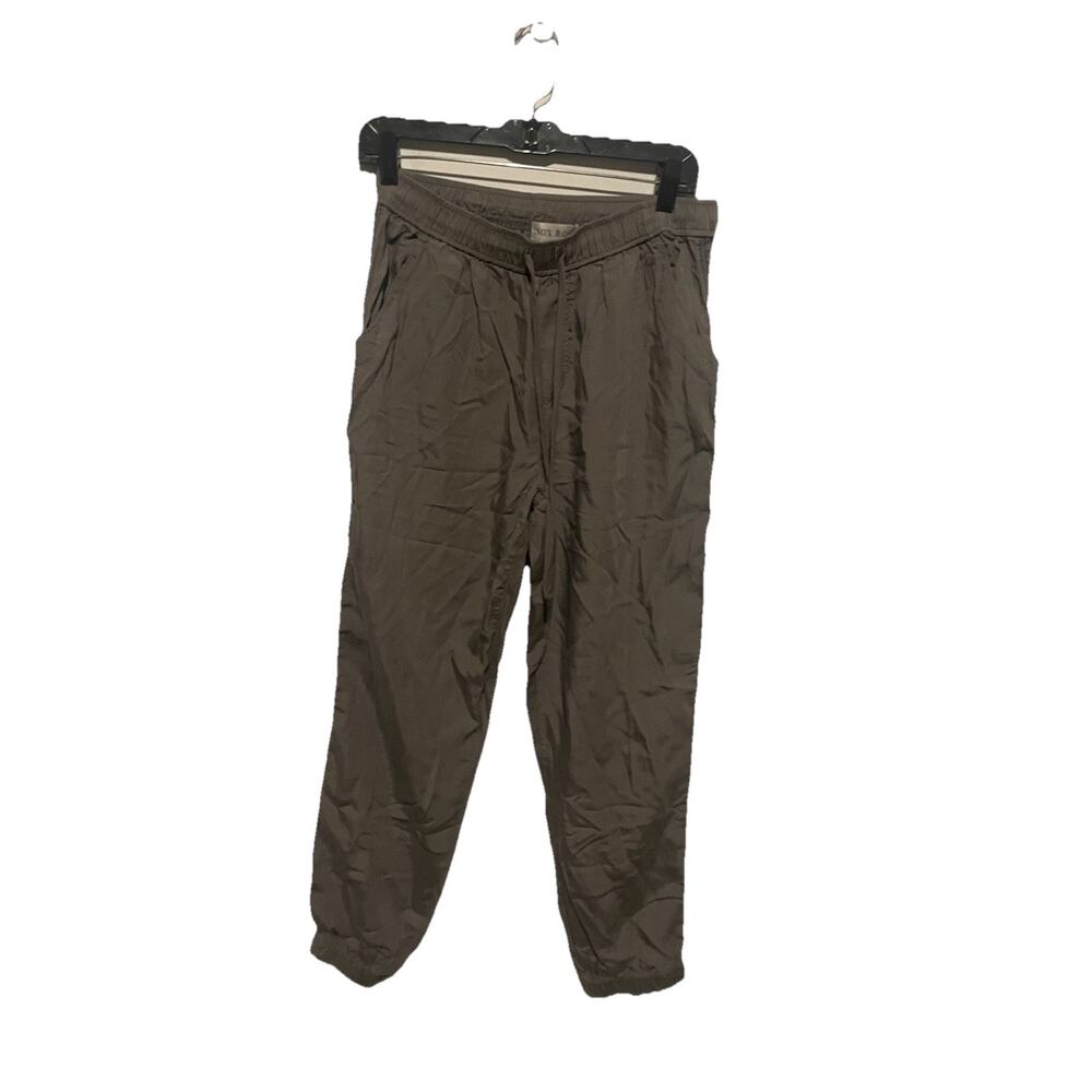 Knox Rose Pull On Pants Jogger Style‎ Gray With Embroidery On Side Size Small